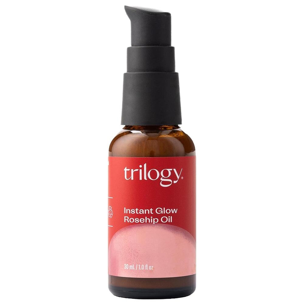 Trilogy Instant Glow Rosehip Oil w/Mica, Squalane 1 oz. New in Box exp 10/28